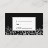 Zwart-wit groen Entree keuze Flat Plaatskaartje (Voorkant)