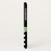 Zwart Wit Groen Monogram Script Polka Dots Case-Mate iPhone Case (Achterkant/links)