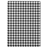 Zwart-wit, groot houndstoothpatroon klembord (Achterkant)