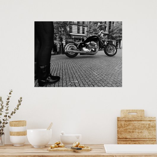 Zwart-wit) - GROOT Poster (Keuken)