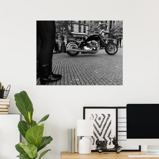 Zwart-wit) - GROOT Poster (Thuiskantoor)