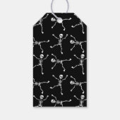 Zwart & Wit Hand Getekend Skelet Halloween  Cadeaulabel (Achterkant)