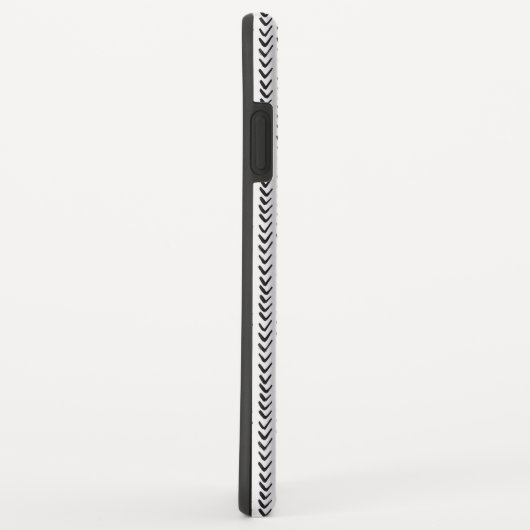 Zwart-wit Hand getrokken visgraat Case-Mate iPhone Case (Achterkant/rechts)