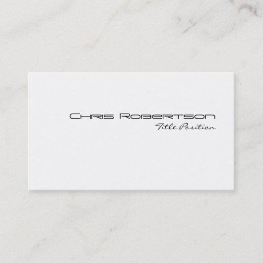 Zwart wit handschrift Visitekaartje (Voorkant)