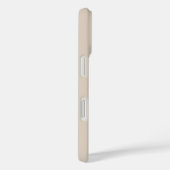 Zwart-wit Handtekening Naam Monogram Beige Case-Mate iPhone Case (Achterkant / Rechts)