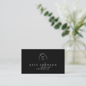 Zwart Wit Handtekening Script QR Code Social Media Visitekaartje (Staand voorkant)