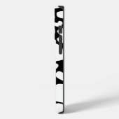 Zwart & Wit hart iPhone case (Achterkant / Links)