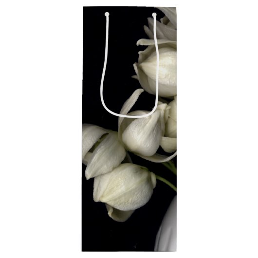 "Zwart wit hart" Wijn Cadeautas (Voorkant)