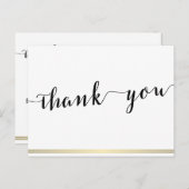 Zwart-wit - Hartelijk dank voor uw Briefkaarten Go (Voorkant / Achterkant)