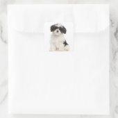 Zwart-wit Havanese Puppy Dog Sticker (Tas)