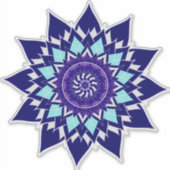 zwart-wit heelal sticker (Voorkant)