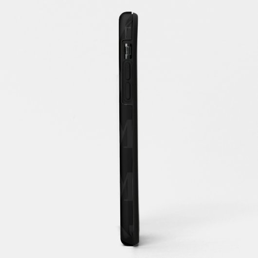 Zwart-wit Herhaal Patroon Monogram Case-Mate iPhone Case (Achterkant/links)