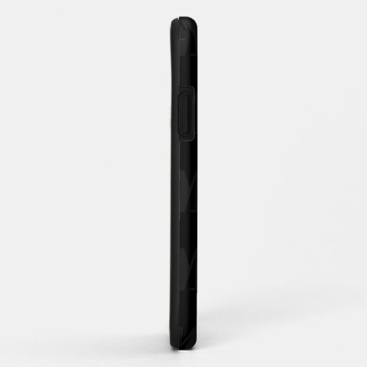 Zwart-wit Herhaal Patroon Monogram Case-Mate iPhone Case (Achterkant/rechts)