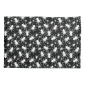 Zwart-wit Herhalend Motief | Spinnenpatroon Kussensloop (Achterkant)