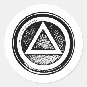 Zwart-wit herstel nuchterheid Sticker