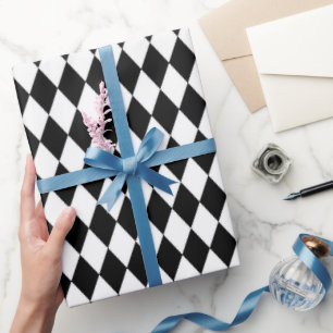 Zwart Wit het patroon verpakkend document van de Cadeaupapier
