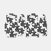 Zwart-wit-hex-gegevenspatronen Bedankdoosjes (Uitgevouwen)