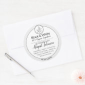 Zwart-wit Homemade Scrub of body Butter Label (Envelop)
