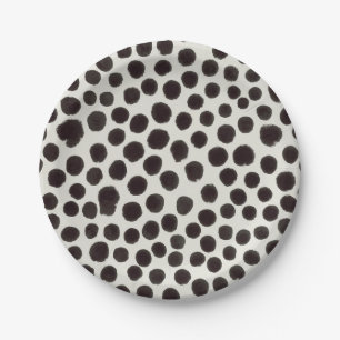 Zwart-wit Hond Dalmatische Dierenprint Stippen Papieren Bordje