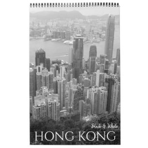 zwart-wit Hong Kong 2027 Kalender