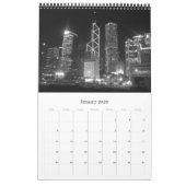 Zwart & Wit Hongkong 2025 Kalender (Jan 2026)
