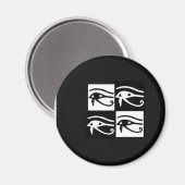 zwart-wit Horus ogen Magneet (Voorkant / Achterkant)