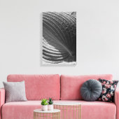Zwart-wit hosta Leaf Canvas Afdruk (Insitu (Woonkamer))