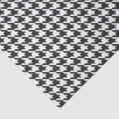 Zwart-wit Houndstooth Tissue Paper Tissuepapier (Detail)