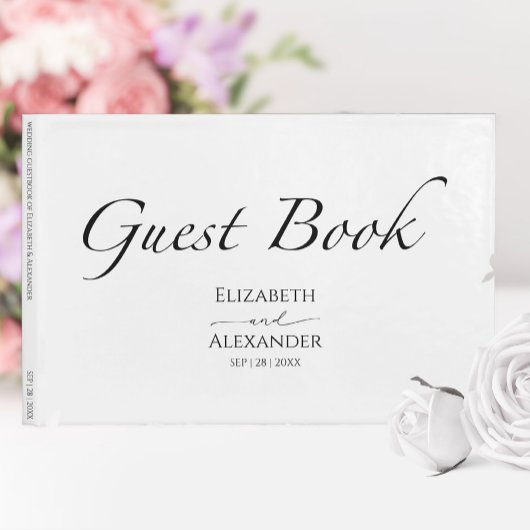 Zwart & Wit Huwelijk Gastenboek