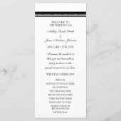 Zwart-wit huwelijksprogramma programma (Voorkant)