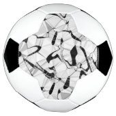 Zwart-wit in bewegend Voetbal (Gedraaid)