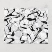 Zwart-wit in papierblad voor beweging (Achterkant)