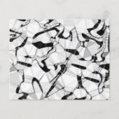 Zwart-wit in papierblad voor beweging (Voorkant)