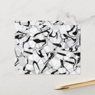 Zwart-wit in papierblad voor beweging