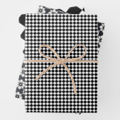 Zwart-wit inpakpapier Flat Sheet Set van 3 (In situ)