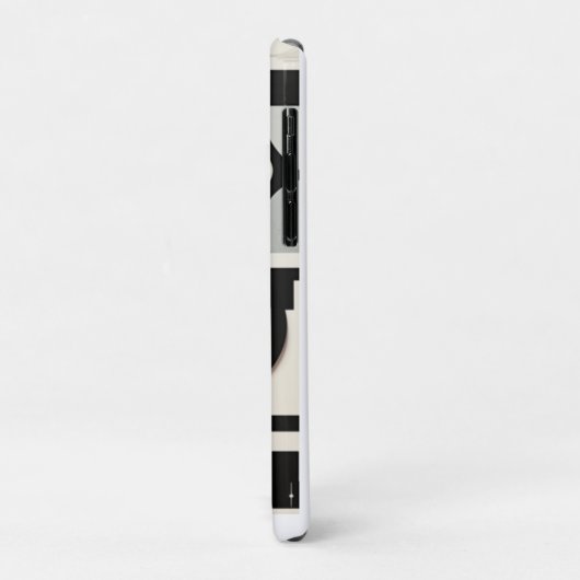 Zwart-wit Iphone case (Achterkant/links)