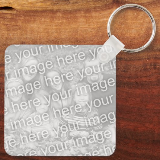 Zwart-wit, JEUGA-poesfoto sleutelhanger cadeau (Achterkant)