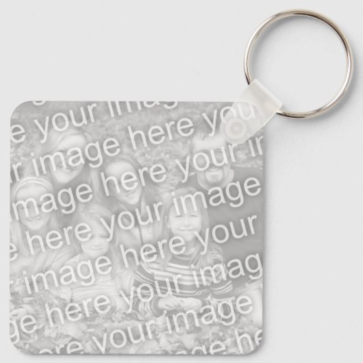 Zwart-wit, JEUGA-poesfoto sleutelhanger cadeau (Achterkant)