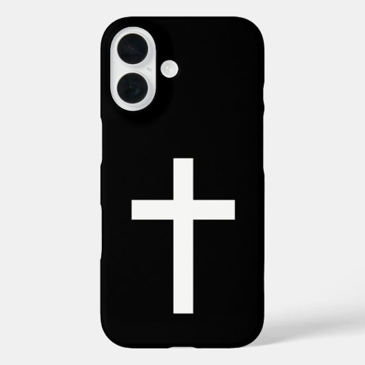 Zwart-wit Jezus Christus Kruis Case-Mate iPhone Case (Achterkant)
