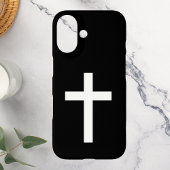 Zwart-wit Jezus Christus Kruis Case-Mate iPhone Case