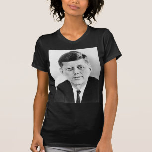Zwart & Wit JFK John F. Kennedy T-shirt