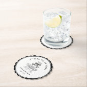 Zwart-wit  Jubileum Kartonnen Onderzetters (Insitu)