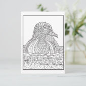 Zwart-wit Kaart (Staand voorkant)