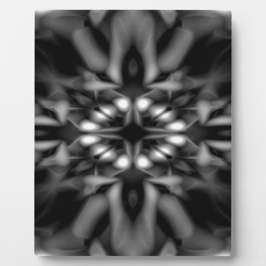 Zwart-wit kaleidoscoop fotoplaat (Voorkant)