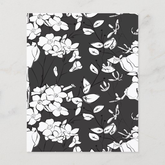 Zwart-wit kalligrafie foto Save the Date (Achterkant)