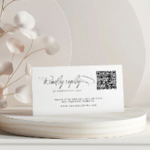Zwart-wit kalligrafie moderne QR-code