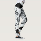 Zwart & Wit  Kant Leggings (Rechts)