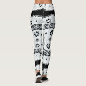 Zwart & Wit  Kant Leggings (Achterkant)