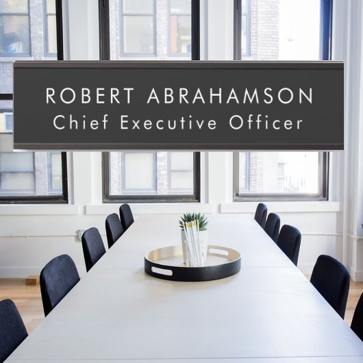 Zwart-wit Kantoor Deurtekenen Sign Deurbordje