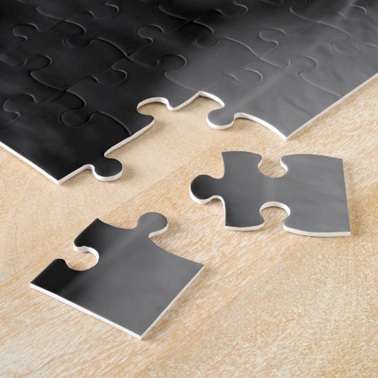 Zwart-wit Kat Legpuzzel (Zijkant)